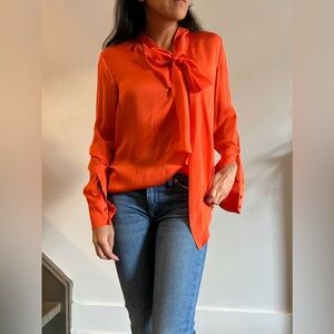 Stella McCartney Silk Orange Blouse